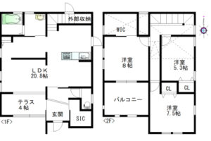 葛城市北花内一戸建図面
